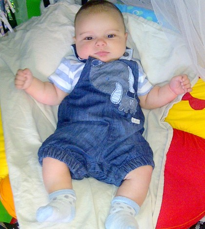 Aidan - Next Dungarees and Bodysuit