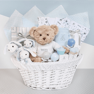 personalised baby hamper basket